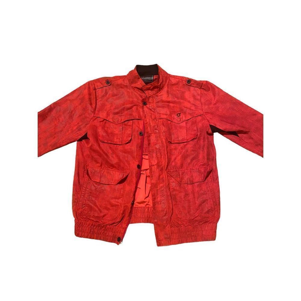 ULTRA RARE ORISUE Bomber Jacket Coat - Red Black - Mens Size S
